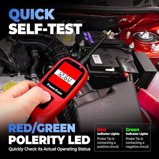 Autel PowerScan Circuit Tester 2026, Power Circuit Probe Tool，12V-24V Electrical Short Open Breaker Circuit Finder, AC/DC Voltage Resistance Duty Cycle Activating Component, w/ 20ft Extension Cable