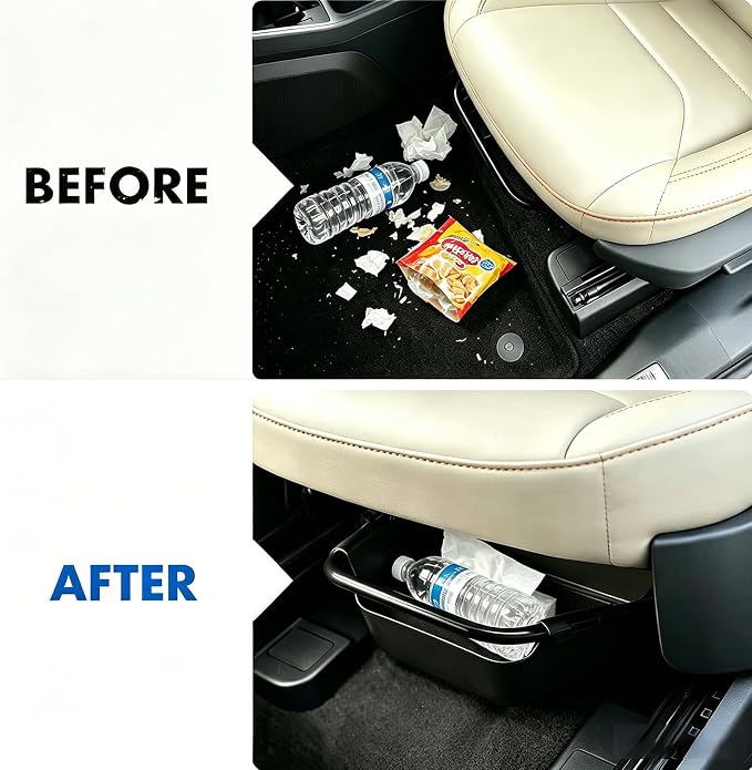 Under Seat Storage Box for Ford Maverick 2022-2026 | Front Row Manual Seat, Non-Slip Mat Included, Easy Install, Not Fit Power Seat