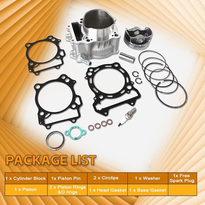 PANGOLIN LTZ400 Top End Kit LTZ 400 Cylinder Gasket Top End Rebuild Kit 434CC Bore Size 94mm 11191-13E00 for Suzuki LTZ 400 Models 2003-2014, for DR-Z400 2000-2015, for Kawasaki KFX400 2003-2006 Parts