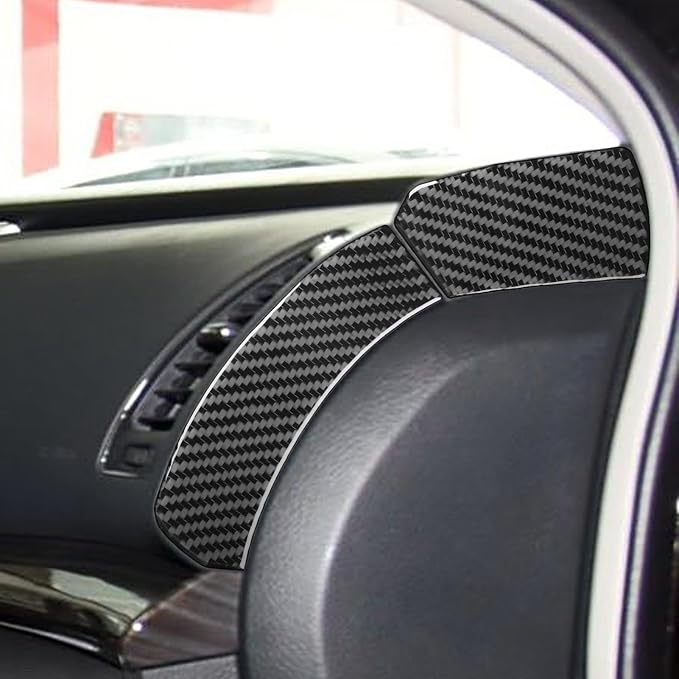 Soft Real Carbon Fiber Kit Compatible with Nissan Altima 2013 2014 2015 2016 2017 2018 Interior Accessories Central Control Dashboard Side Air Vent Next Panal Cover Trim Sticker