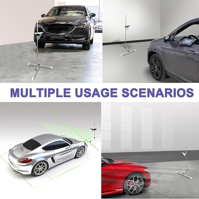 ADAS Calibration Professional Tool Kit with Radar Aiming Corner Reflector Target Include Stand Marked with 0-30cm Scale- Compatible with Honda, Toyota, Mazda, Kia, Ford, GM and Hyundai