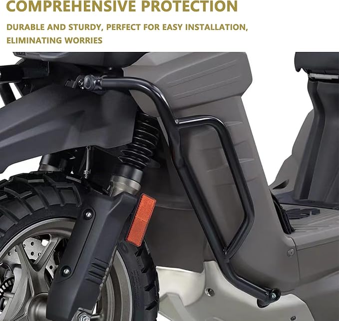 Mokuo Motorcycle Frame Guard Crash Bar Protector in Heavy Iron Material Fit for Yamaha Zuma BW'S 125 2020-2022