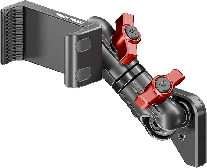 Tackform Link Vent Mount Universal Phone Holder - Compatible with BlueCruise, 2021-2025 Ford F150 & Raptor, 2023-2025 Ford Super Duty | Aluminum | Zero Slip | 3.5" Arm | Red