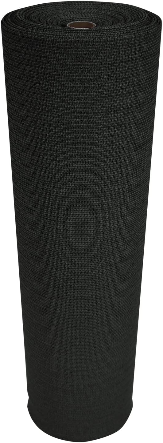 Coolaroo 50% UV Block Garden Shade Cloth for Plants - Tear-Resistant Breathable Shade Fabric for Greenhouses, Seedlings & Early Growth, 6ftx100ft Roll, Black