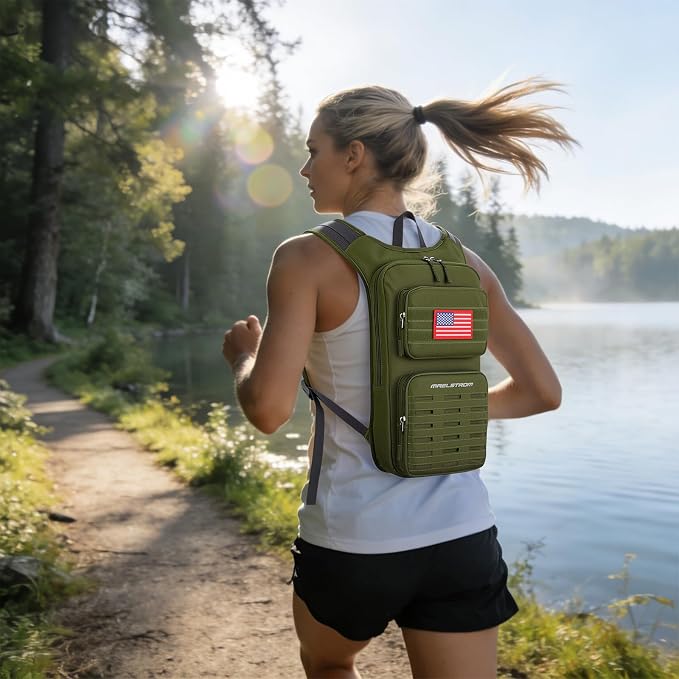 Maelstrom Tactical Hydration Backpack,Water Pack with 2L Water Bladder | BPA-free,MOLLE Compatibility,lightweight,insulated layer, Breathable back panel and shoulder,for running/hunting/cycling