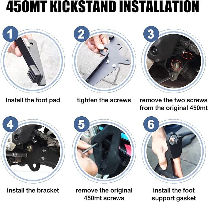 Center Stand for Ibex 450 - PSLER Kick Stand for MT450 Motorcycle Side Stand Compatible with 450 MT