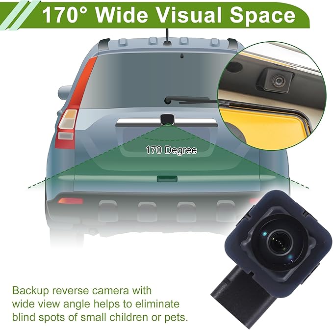 Car Park Assist Camera Rear View Backup Reverse Camera for Jaguar F-Type 2015-2018 for Range Rover Sport 2014-2016 No.DK62-19G490-AE/DK6219G490AE 1 Pc