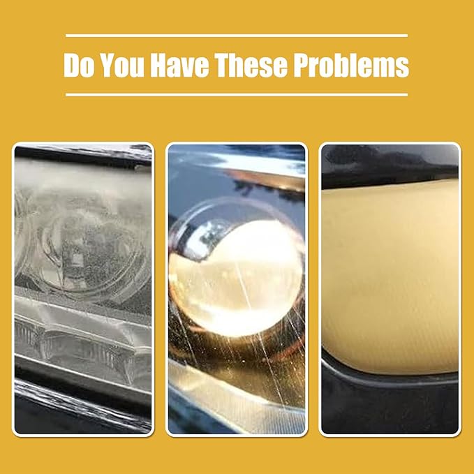Headlight Restoration Wipes Kit, 2 Step Headlight Cleaner & Protective Coating Wipes, Removes Oxidation & Yellowing, Restores Clarity & Shine,Headlight Polish no Power Tools Required (5PCS)
