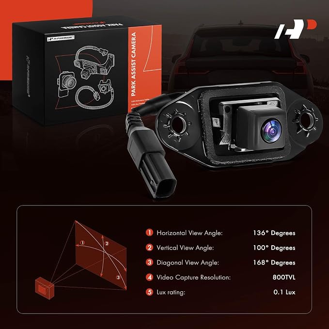 A-Premium Rear View Backup Camera Compatible with Toyota | Parking Camera for 2012 Avalon - Replace# 8679041030