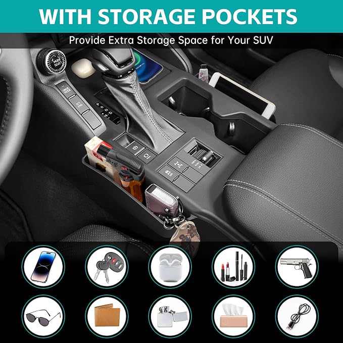 Center Console Organizer Compatible with 2024 2025 Toyota Land Cruiser Prado 250 J250 LC250 1958 Accessories