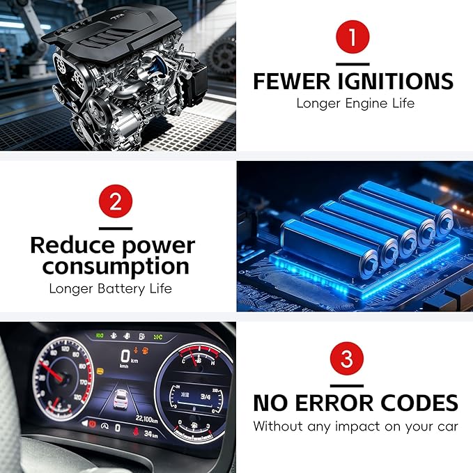 Auto Start Stop Eliminator for Kia Stinger 2018-2023 Engine Auto Stop Disabler - Plug Play/Error Free Accessories