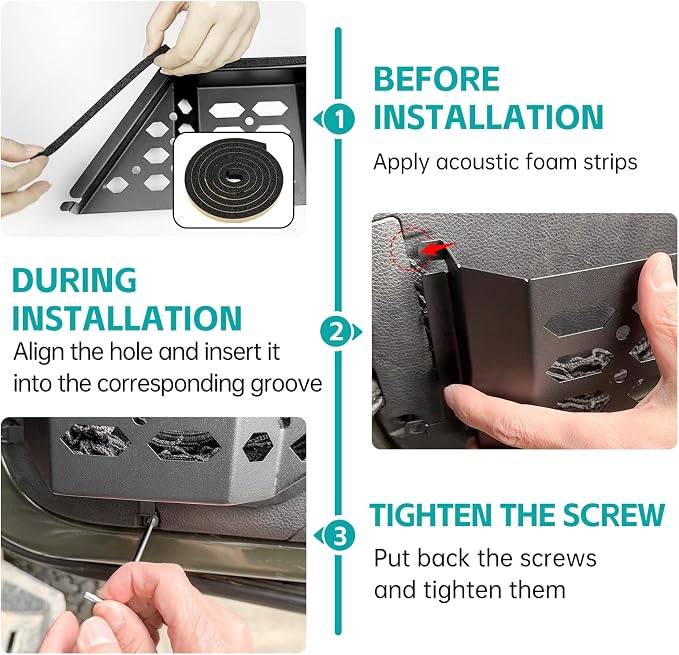 Front & Rear Door Pocket Cup Holder Organizer Compatible with 2007-2018 Jeep Wangler JK JKU Rubicon Sahara Accessories, Metal Door Side Insert Storage Box Expansion Accessories