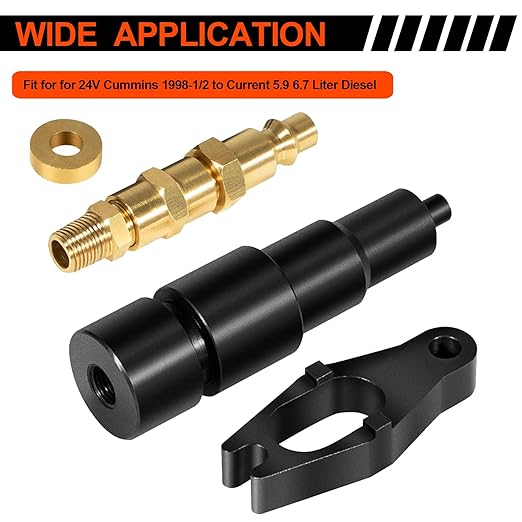 YMT 9007A 9007 Compression Test Adapter Compatible with J-6692-B Compression Test Gauge, Fit for 24V Cummins 1998-1/2 to Current 5.9 6.7 Liter Diesel