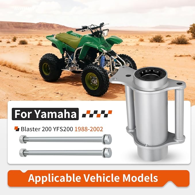 Rear Axle Bearing Housing Carrier Hub W/Bolts Kit for Yamaha Blaster 200 YFS200 1988-2002 2XJ-25311-00-35 90101-10678-00