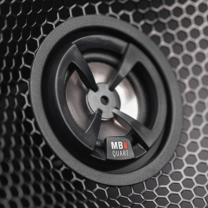 MB Quart Discus High-Performance 6.5" 3-Way Car Audio Component Coaxial Speakers, 120W Peak Power, 60W RMS, 4 Ohm, and 88db Sensitivity