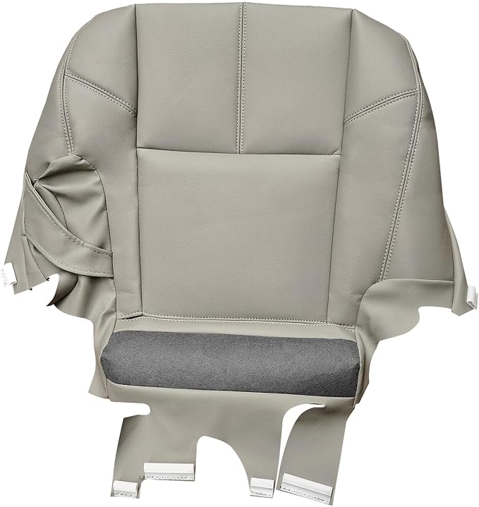 2nd Row Driver & Passenger Bottom Seat Cover, Gray Seat Cover Fits for Chevy GMC Tahoe Suburban Avalanche Yukon Silverado Sierra 2007-2014