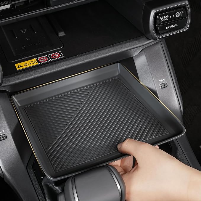 2026 RAV 4 Center Console Organizer Tray Compatible with Toyota 2026 RAV 4 XSE GR Sport Hybrid Limited XLE Woodland 2026 RAV 4 Interior Accessories, High-Grade Silicone Material