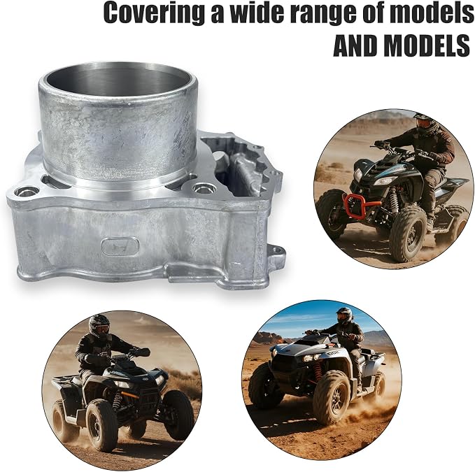 96.6mm Bore Engine Rebuild Kit Cylinder Piston Gasket Top End Kit Compatible with Polaris Sportsman 550 XP X2 EPS 2009-2014 3090173 3090202