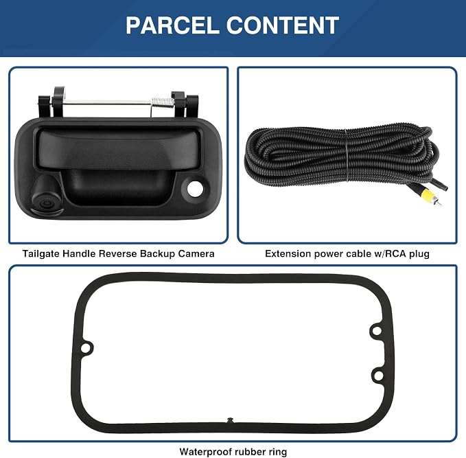 Tailgate Handle Backup Camera Fit for Ford F150 2004-2014,F250 F350 F450 F550 Super Duty 2008-2016,Explorer Sport Trac 2007-2010,Lincoln Mark LT 2006-2008 View Parking Camera 8l3Z-9943400-AC