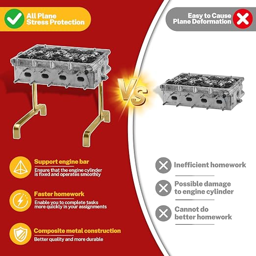 BILITOOLS Cylinder Head Stand Holder Tool & Fan Clutch Removal Tool Kit