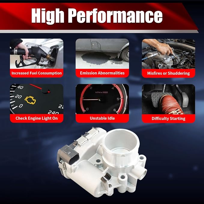 Electronic Throttle Body Assembly 1204455 Compatible with Polaris General Ranger 1000 RZR 570 900 Sportsman 570 Replaces 0280750587