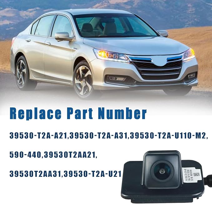 Backup Camera Rear View Camera Fits for Honda Accord 2014 2015 2016 2017 Reversing Parking Assist Camera Rear View Replaces # 39530-T2A-A21 39530-T2A-A31 39530-T2A-U110-M2