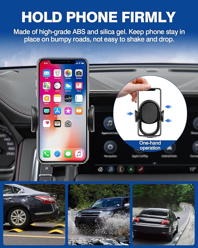 Autorder Car Phone Holder for 2021-2024 Chevrolet Tahoe/Suburban/GMC Yukon Accessories Phone Mount 10.2-Inch Screen Cell Phone Automobile Cradles Hands-Free 360 Degree Rotation