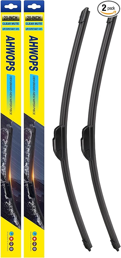 OEM All Season Wiper Blades for Ford F150 F250 F350 F450 F550 08-99 Expedition 06-99 Explorer 10-05 Mustang 04-99 Wiper Blades, Genuine Replacement (20 inch + 20 inch) For My Car