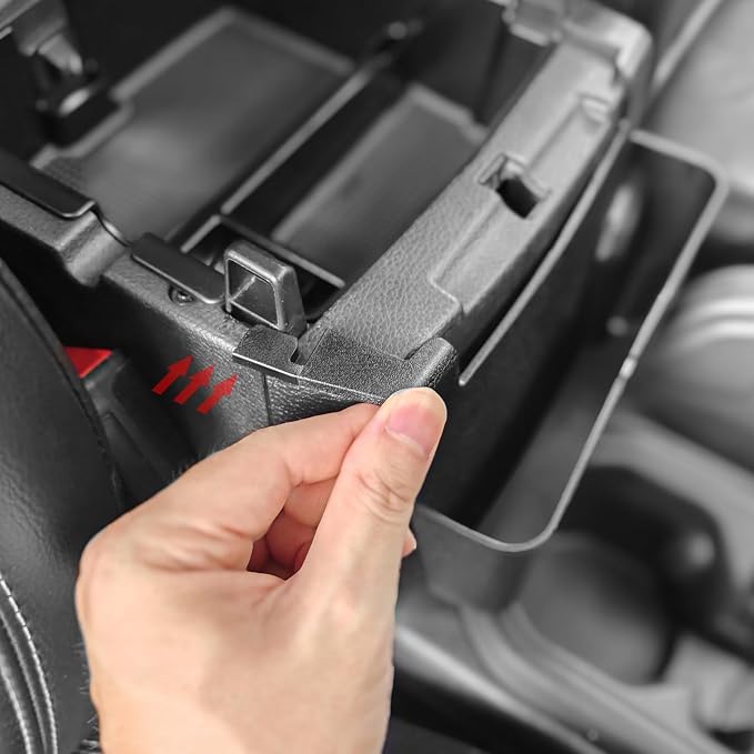 Upgraded 4 Pcs Center Console Organizer Combo Kit Interior Accessories Storage Box Para for 2018 2019 2020 2021 2022 2023 Jeep Wrangler JL JLU and Jeep Gladiator JT JTU,Gear Shift Tray Organizer