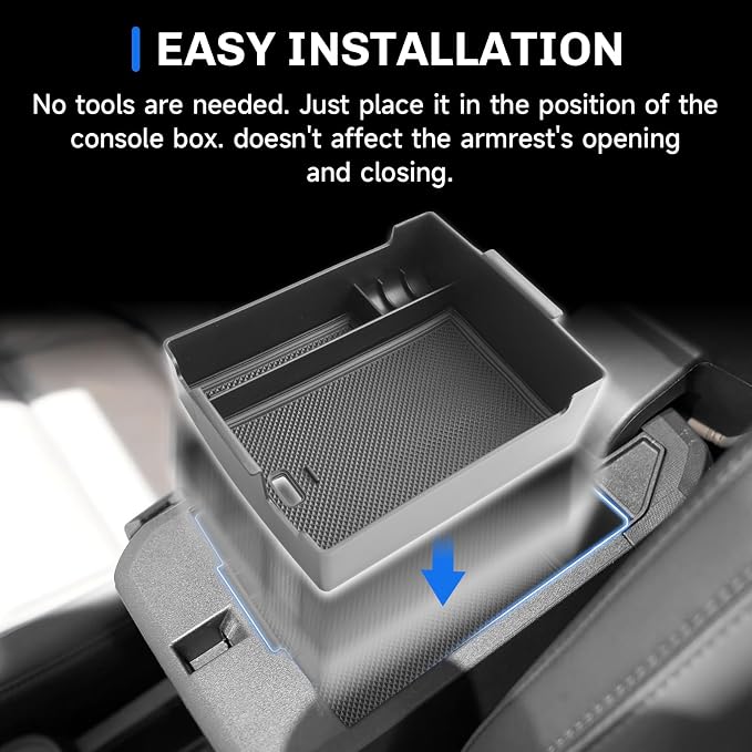 SXCY 2PCS for 2025 2026 Ford Maverick Armrest Organizer + Dashboard Organizer Tray for 2025 2026 Ford Maverick Accessories Console Tray 2025 2026 Maverick Behind Dash Center Console Organizer Tray