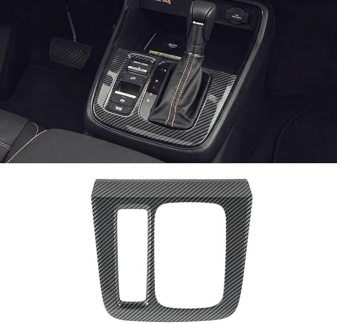 Carbon Fiber Gear Shift Panel Cover Compatible with 2023-2026 Honda CR-V CRV