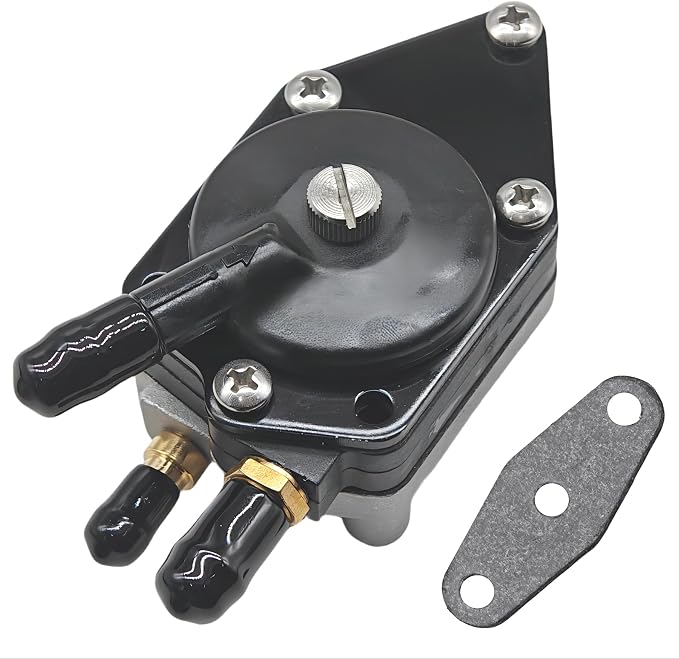 438559 Fuel Pump with Gasket for Johnson Evinrude 25 35 50 65 70 75 85 88 90 100 105 115 135 140 HP Outboard Engines 765591 388555 433390 18-7207