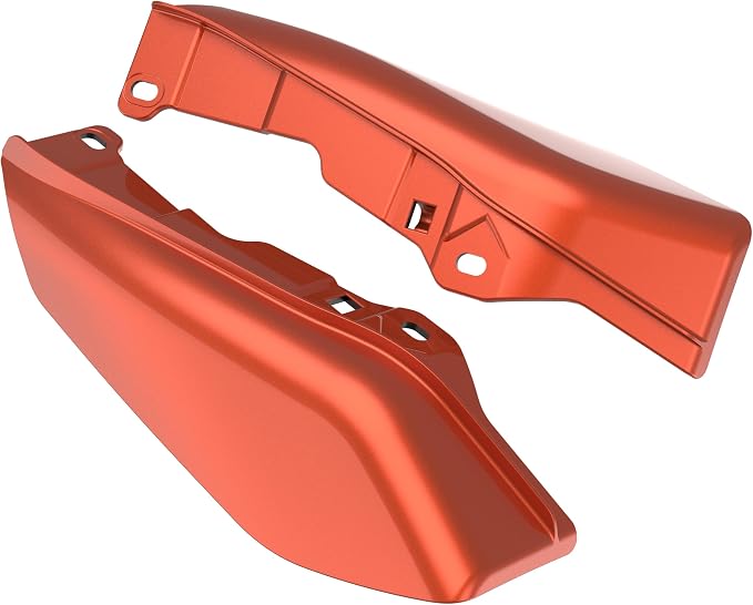 Color - Matched Mid Frame Air Deflectors Heat Shield, Perfectly Fit for Harley Touring Models 2009-2026 Orange Lava