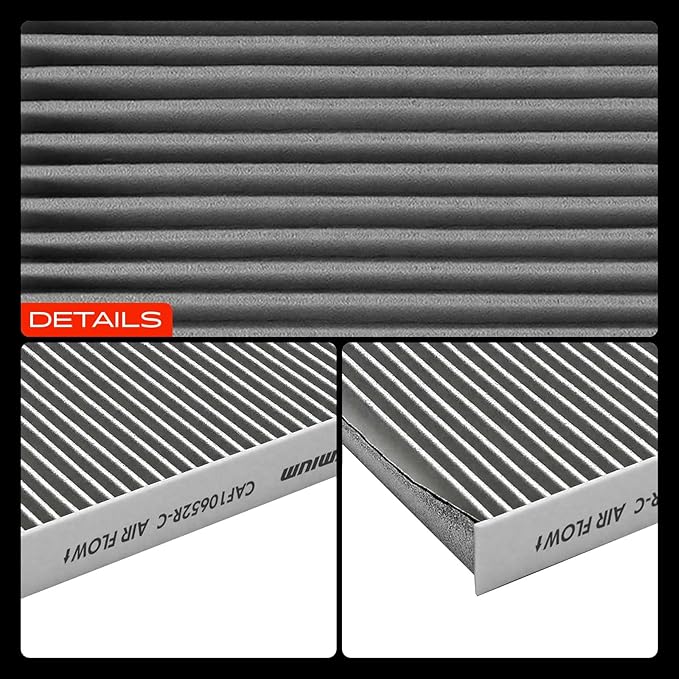A-Premium 2-PC Cabin Air Filter with Activated Carbon Compatible with Toyota Tacoma 2024-2025, Tundra 2022-2025, Sequoia 2023-2025 & Lexus GX550 2024-2025, LS500 2018-2024, LS500h, LX600, TX550h+