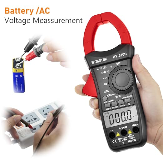 Inrush Current Clamp Multimeter, BTMETER BT-570N TRMS 5999 Display Clamp-on Amp Meter for AC/DC Voltage Amperage Ohm Temperature Test