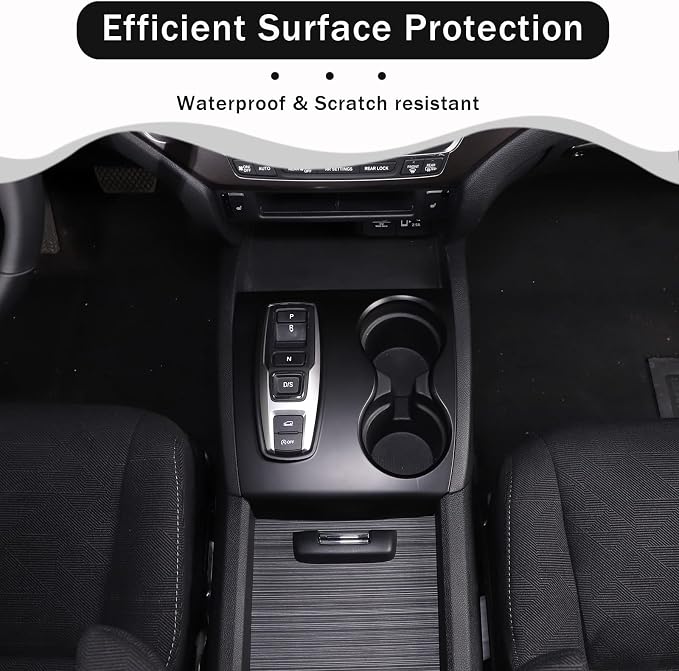 for Honda Pilot 2016-2022/ Ridgeline 2020-2023/ Passport 2019-2023 Center Console Organizer Tray & Gear Shift Panel Cover Trim