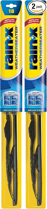 Rain-X WeatherBeater Wiper Blade, 18" | Pack of 2 | All-Season | OEM Quality | Conventional