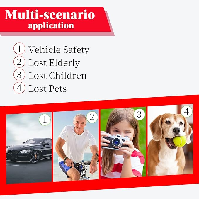 GPS Tracker for Vehicles,Car GPS Tracker Portable Real Time Magnetic GPS Tracking Device,Full Global Coverage Location Tracker for Kids,Dogs,Trucks/Person,No Subscription Required/No Monthly Fee
