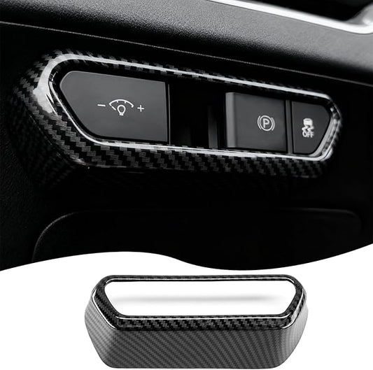 Front Lamp Adjustment Cover,for Kia k4 2024 2025 2026,Stylish Automobile Front Lamp Adjusting Trim Accessories - Carbon Fiber