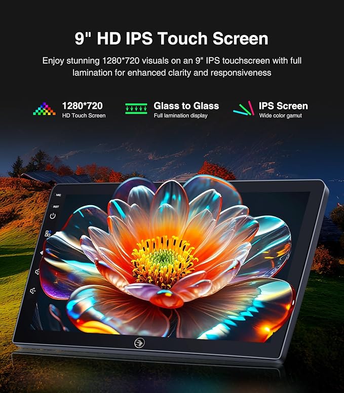 Car Radio Stereo for Honda CRV 2006-2011, Wireless CarPlay Android Auto 9 Inch Linux Touch Screen Navigation Head Unit Bluetooth FM/AM
