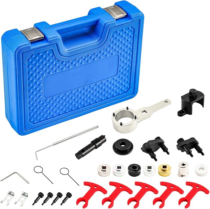 PHILTOP Engine Timing Tool Kit Camshaft Locking Tool Fit for Audi A3 A4 A5 A6 Q5 TT/TT Quattro 2.0T, Camshaft Tensioning Locking Alignment Timing Belt Tool Kit