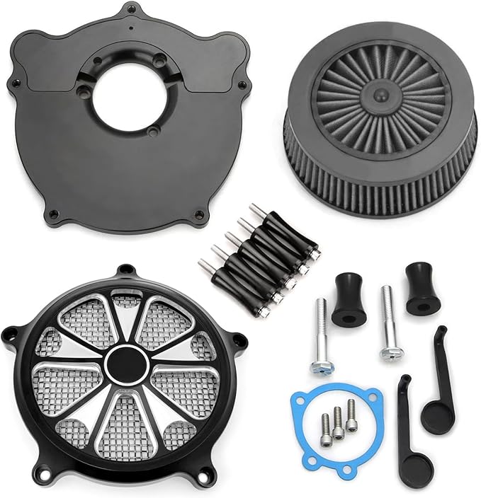 For harley air cleaner filter Sportster Softail Touring street road king glide Dyna for harley davidson air intake filters (speed 10 style -gray filter, B-For Softail/Dyna 93-15 ，Touring 01-07)