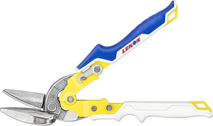 LENOX TOOLS Pliers, Offset Straight Avitation Snips, With Durable Grip (LXHT14345)