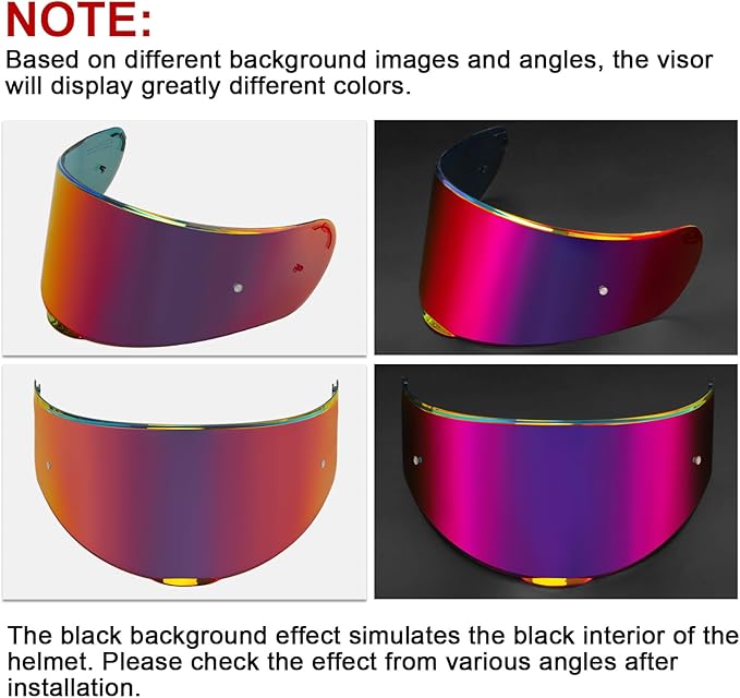 PSLER Sedici Strada 2 Visor - Sedici Strada 2 and Strada 3 Face Shield Motorcycle Helmet visor Accessories Replacement for LS2 FT2 VECTOR Sedici Strada 2 Strada 3 FF801 FF397,Deep Purplish Red