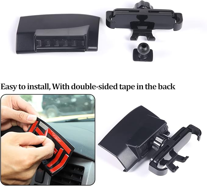 HAPPYHORSE Car Phone Mount Compatible with Toyot@ Tundra/Sequoia 2007-2013 Central Control Navigation Cell Phone Holder Dash Clip Dash Panel Mobile Phone Bracket Stand Accessories (Style B)