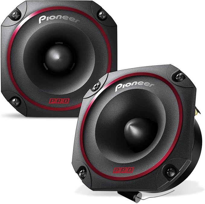 PIONEER P.R.O. Series TS-B351PRO 3.5” Tweeters (Pair) – 250W Max, Perfect for high-SPL Builds and pro-Level car Audio, Bullet Style Tweeter