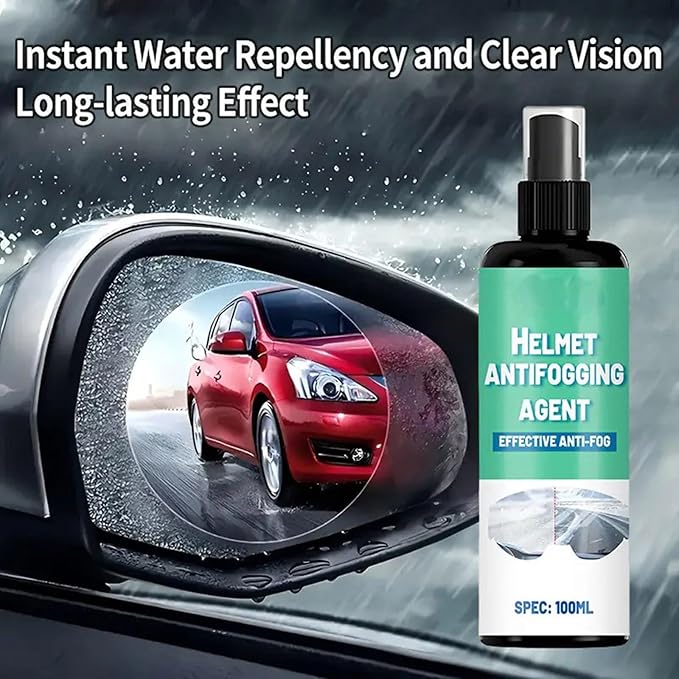 100ml Anti Fog Cleaner Sprays for Motorcycle Visors Prevents Buildup and Scratches Ensuring Clear