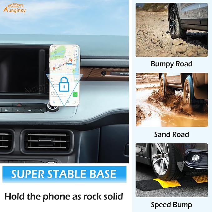 Car Dashboard Hidden Screen Drawer Organizer with Magnetic Suction Phone Holder Compatible with Ford Maverick 2022-2024, Multimedia Display Right Side Panel Storage Box Dash Cubby Insert Accessories