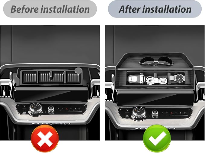 SKTU for 2025 2026 2027 Ford Expedition Dashboard Organizer 2025-2027 Expedition Behind Screen Organizer 2025 2026 2027 Expedition Dashboard Tray Ford Expedition 2025 2026 2027 Accessories ABS Tray