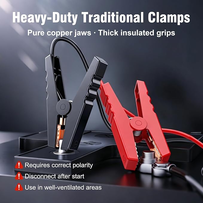 5000A Jump Starter, Car Battery Jump Starter Portable for All Gas/10L Diesel, 12V Jump Box with 59.2Wh High Capacity, Portable Car Battery Jump Starter Power Pack, Battery Jumper Starter Portable